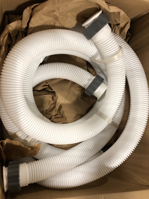 Photo 3 of 2 Pack Pool Hoses for Above Ground Pools 59"x1.5" With 2 Type B Hose Adapters - Pool Pump Hose Accessories - Above Ground Pool Hose Replacement - Pool Pump Hoses for Above Ground Pools