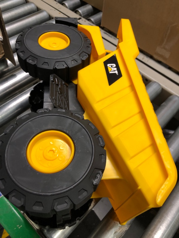 Photo 1 of Cat Construction Steel Toy Dump Truck, Yellow Steel Dump Truck