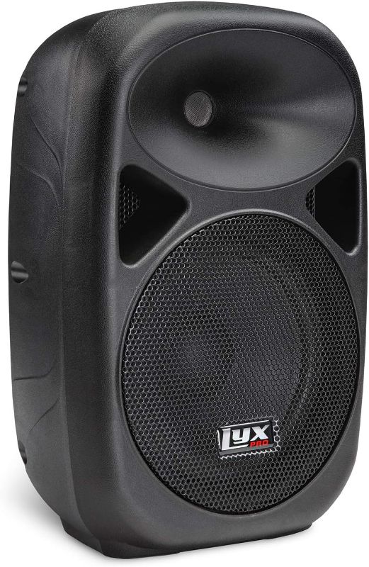 Photo 1 of LyxPro SPA-10 10" Inch Portable PA Speaker Powered Active Compact Lightweight Loud Amplifier System with Equalizer, Built-in Bluetooth, SD Card Slot, USB, MP3, XLR, 1/4",3.5mm Input
