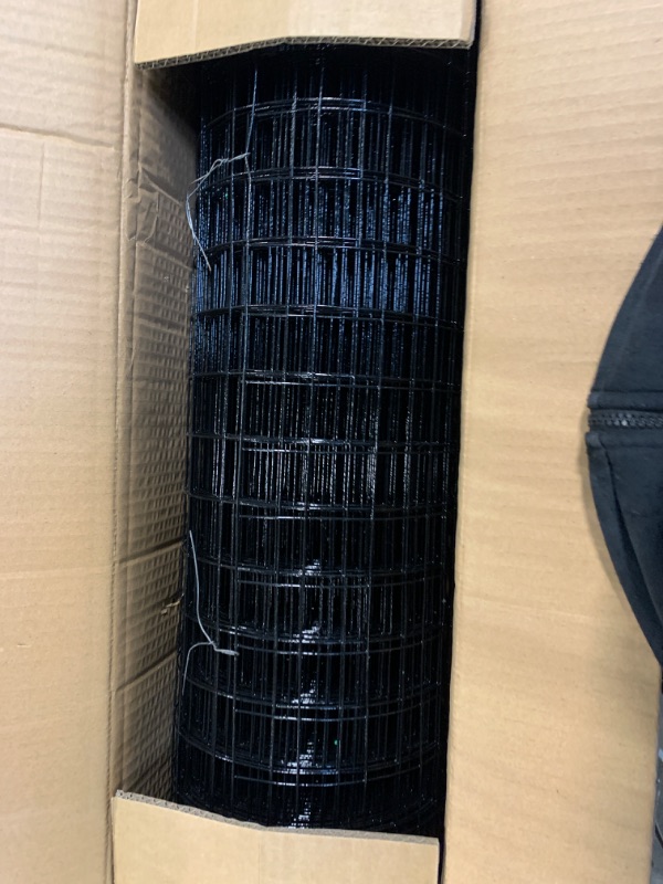Photo 1 of 24'' x 50' 1.5inch Hardware Cloth 16 Gauge Black Vinyl Coated Welded Fence Mesh for Home and Garden Fence and Home Improvement Project