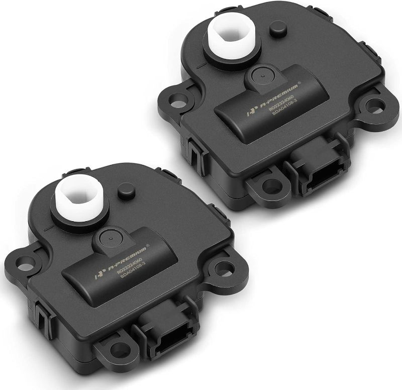 Photo 1 of A-Premium HVAC Blend Door Heater Replacement for Chevrolet Corvette 2005-2013 Impala Malibu Monte Carlo Buick LaCrosse Cadillac XLR Temperature Blend Door Actuator 604108 2-PC Set
