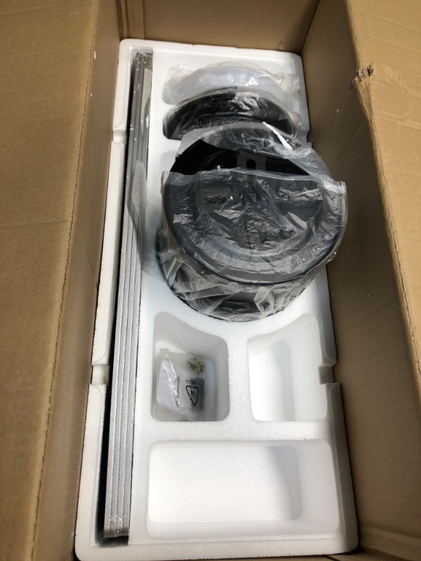 Photo 3 of WINGBO 52 Inch Flush Mount DC Ceiling Fan with Lights and Remote, 4 Reversible Blades, Ultra Quiet 6-Speed DC Motor, Hugger Low Profile Indoor Ceiling Fan, Matte Black Finish 52" ceiling fan with light Matte Black