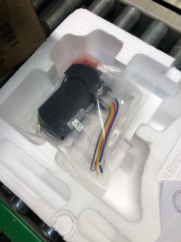 Photo 4 of WINGBO 52 Inch Flush Mount DC Ceiling Fan with Lights and Remote, 4 Reversible Blades, Ultra Quiet 6-Speed DC Motor, Hugger Low Profile Indoor Ceiling Fan, Matte Black Finish 52" ceiling fan with light Matte Black