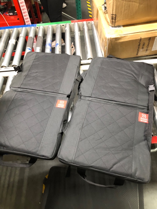 Photo 3 of 2X Heated Stadium Seats Cushion,Portable Heated Stadium Seats Pads for with Back Support for Outdoor Camping
***No charging cable***