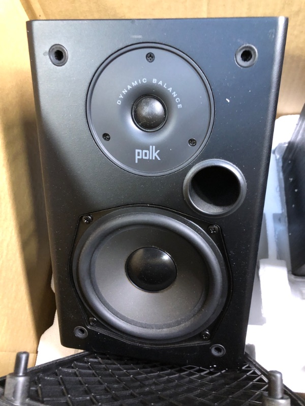 Photo 4 of Polk Audio ES15 Surround Wall Mount Speakers, Black & Polk Audio PSW10 Floor Standing Subwoofer, Black