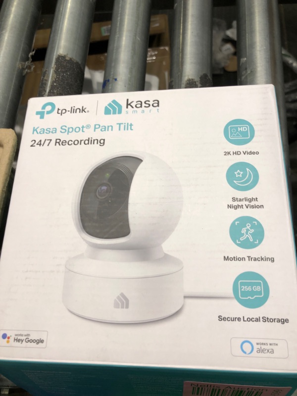 Photo 2 of Kasa Smart 2K Security Camera for Baby Monitor Pan Tilt, 4MP HD Indoor Camera with Motion Detection, Two-Way Audio, Night Vision, Cloud & SD Card Storage, Works with Alexa & Google Home (KC410S) Pan/Tilt Camera New 2K