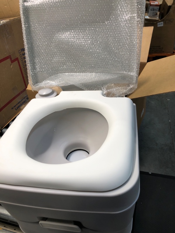 Photo 4 of Portable Toilet Camping Porta Potty - 5 Gallon Waste Tank - Durable, Leak Proof, Flushable Easy to use RV Toilet With Detachable Tanks for Effortless Cleaning & Carrying, for Travel, Boating and Trips.
