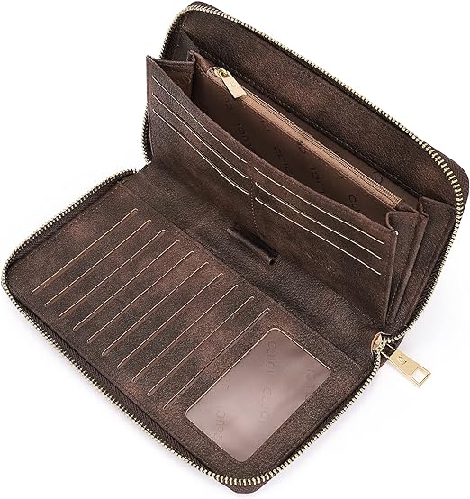 Photo 1 of CLUCI Womens Wallet RFID Bifold Wristlet Large

