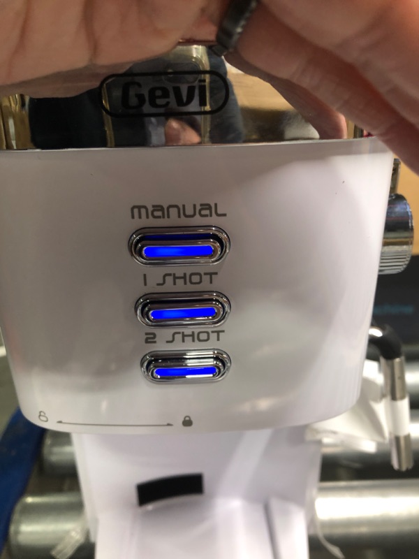 Photo 1 of Gevi 20 Bar High Pressure Commercial Espresso Machines, Expresso Coffee Machine with Milk Frother for Espresso, Latte Macchiato, Cuppuccino,1.2L Water Tank, 1350W
