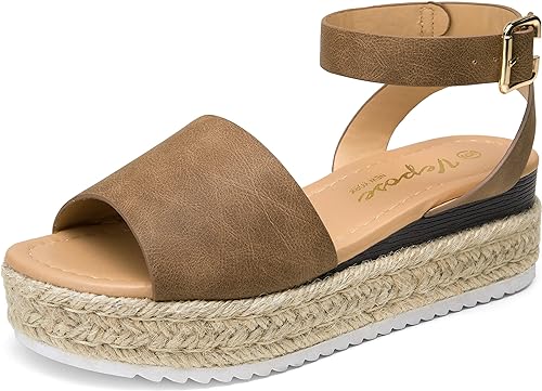 Photo 1 of Vepose Women's 00A Espadrilles Sandals Classic Wedge Platform Sandal Size 8