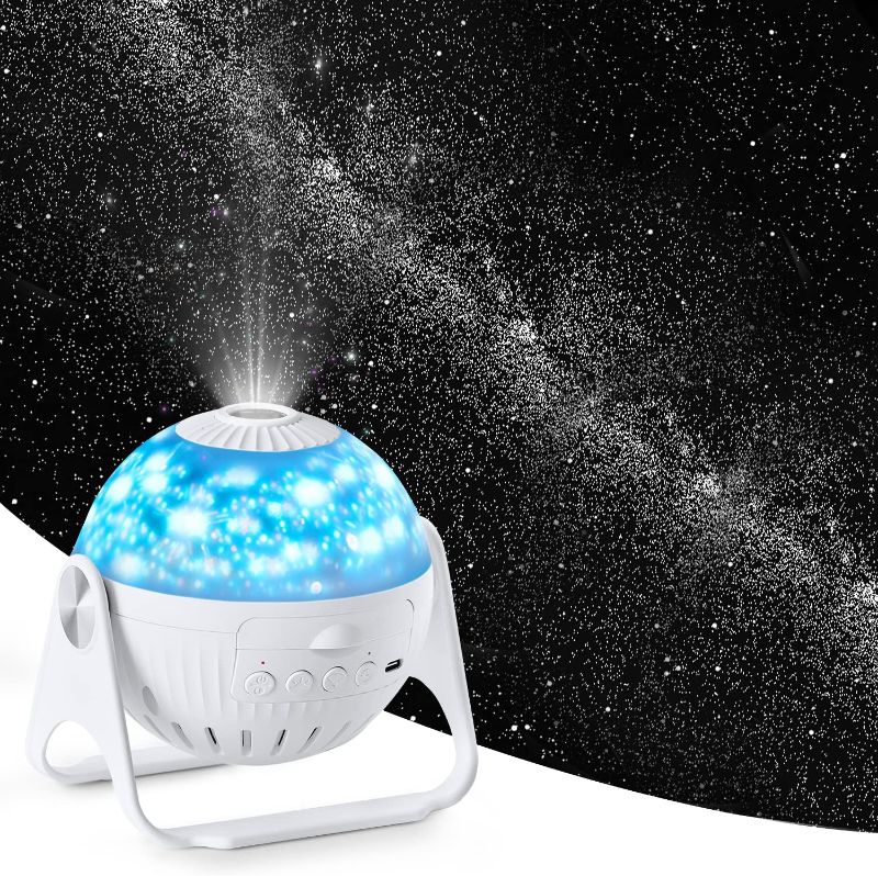 Photo 1 of Planetarium Projector Star Projector Galaxy Projector-7 in 1 Constellation Projector ,360° Adjustable with Planets Nebulae Moon, Ceiling Projector for Kids Room Decor, Night Light Ambiance-QBrand
