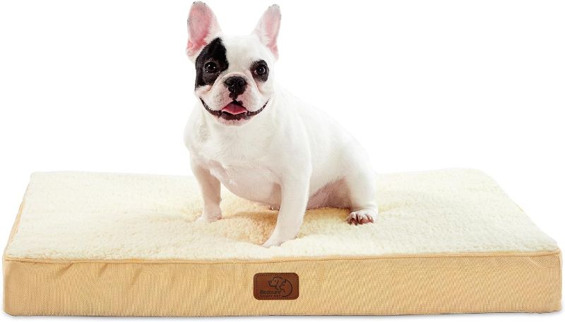 Photo 1 of Bedsure Small Dog Bed for Small Dogs - Orthopedic Dog Beds with Removable Washable Cover, Egg Crate Foam Pet Bed Mat, Suitable for Dogs Up to 20 lbs, Oxford Fabric Bottom
