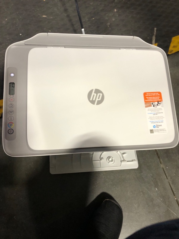 Photo 4 of HP DeskJet 2755e Wireless Color All-in-One Printer with bonus 6 months Instant Ink (26K67A), white