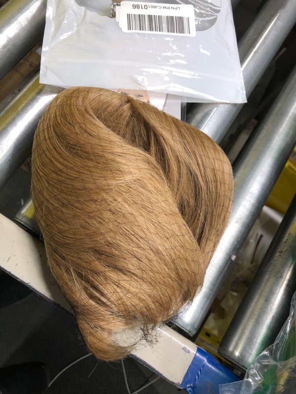 Photo 1 of BECUS Short Pixie Cut Strawberry Blonde Wig with Bangs High Temperature Kanekalon Synthetic Silky Straight Realistic Wigs for Women with Wig Cap D-Strawberry Blonde