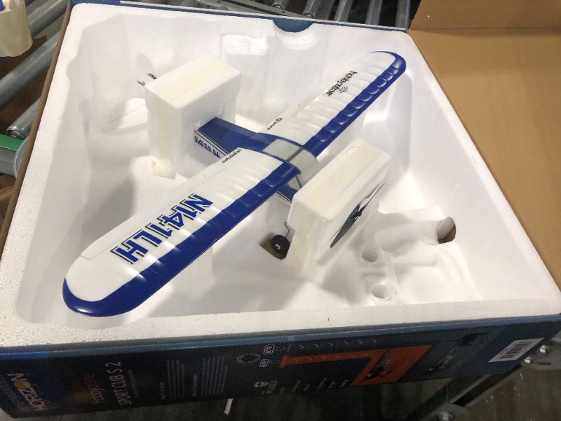 Photo 4 of HobbyZone Sport Cub S 2 RC Airplane BNF Basic with Safe (Transmitter, Battery and Charger Not Included), HBZ44500, Blue & White