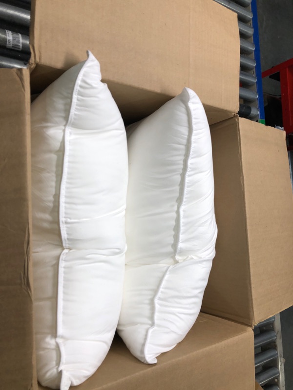 Photo 3 of 2-Pack Pillow Standard Size, Medium Firmness, White Standard (Pack of 2) Medium Firm