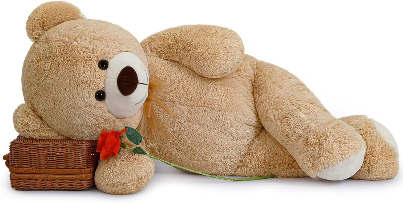 Photo 1 of  Teddy Bear Stuffed Animal Soft Cuddly Perfect for Child (Beige Teddy Bear , 43 Inches)