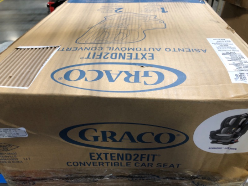 Photo 3 of Graco Extend2Fit Convertible Car Seat | Ride Rear Facing Longer with Extend2Fit, Redmond 2-in-1 Redmond