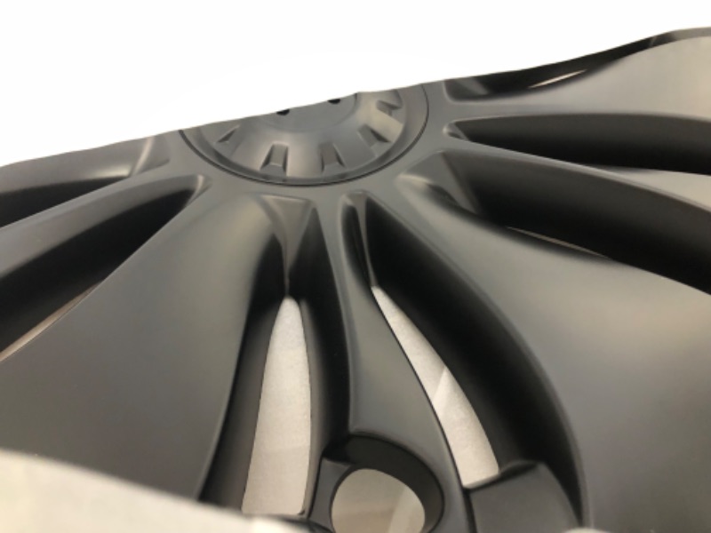 Photo 3 of Wheel Cap Hub Cover 19 inch Automobile Hubcap Wheel Cover for Tesla Model Y 2020-2023 Matte Black 19 inch
