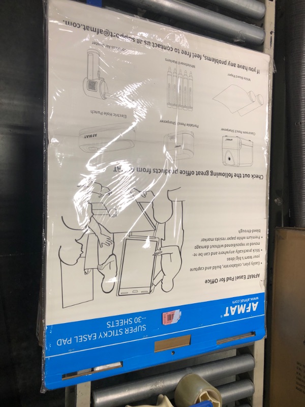 Photo 2 of AFMAT Sticky Easel Pad, UPGRADED Chart Paper for Teachers, Large Self Stick Flip Chart Easel Paper, 25 x 30 Inches, 30 Sheets/Pad Chart Paper, 6 Pads