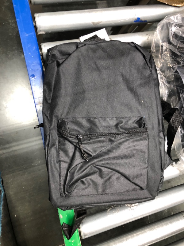 Photo 3 of 17" Basic Backpack in Assorted Colors BLACK