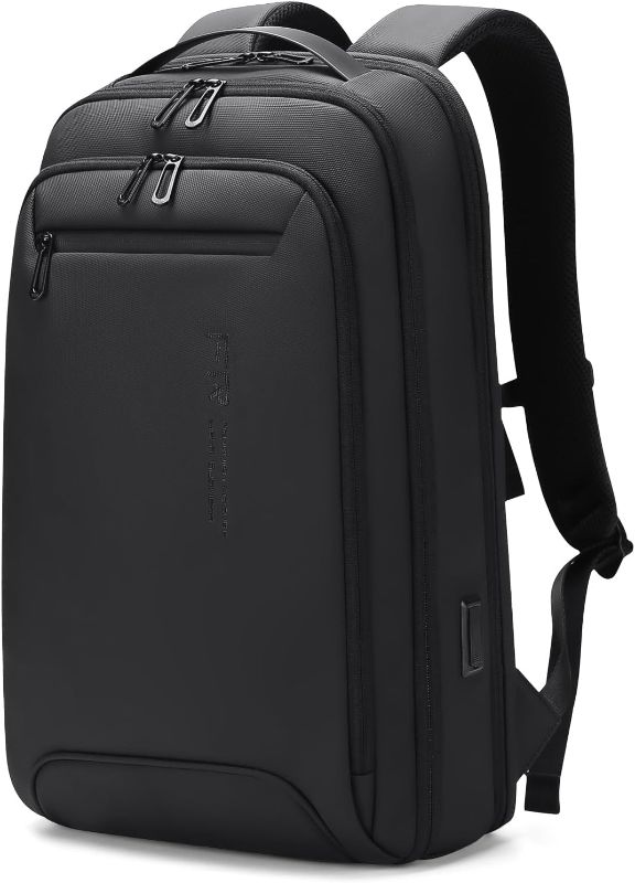 Photo 1 of FENRUIEN Business Laptop Backpack for Men, Slim USB Travel Backpack Lightweight Water Resistant Unisex Work/College 15.6 Inch Computer Backpack