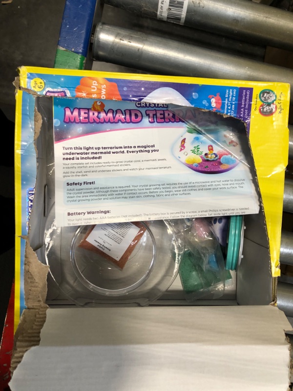 Photo 3 of Creativity for Kids Crystal Mermaid Terrarium Kit - STEM Projects for Kids Ages 6-8+, Arts and Crafts for Girls and Boys