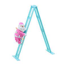 Photo 1 of Animated Tabletop Pastel Climbing White Santa