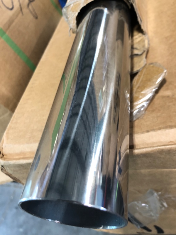 Photo 3 of FGJQEFG 2 Inch Straight DIY Custom Mandrel Exhaust Pipe Tube Pipe, 40 Inch Length, 2'' OD Mandrel Straight Pipe, T304 Stainless Steel, Universal Fitment - 1PC 2''OD-Straight-40''-1PC