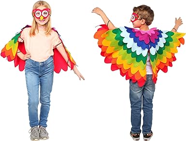 Photo 1 of Dress Up America Parrot Costume - Cute, Fun, Flying Parrot Costume for Kids
