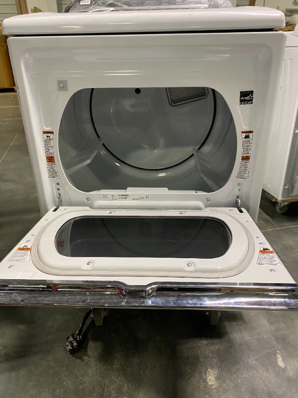 Photo 3 of Whirlpool Smart Capable 7.4-cu ft Steam Cycle Smart Electric Dryer (White) ENERGY STAR