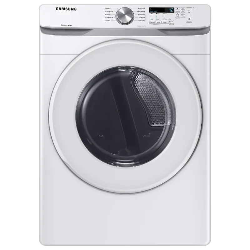 Photo 1 of Samsung 7.5-cu ft Stackable Electric Dryer (White)