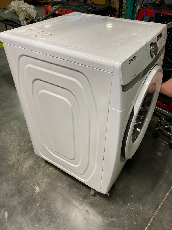 Photo 4 of Samsung 7.5-cu ft Stackable Electric Dryer (White)