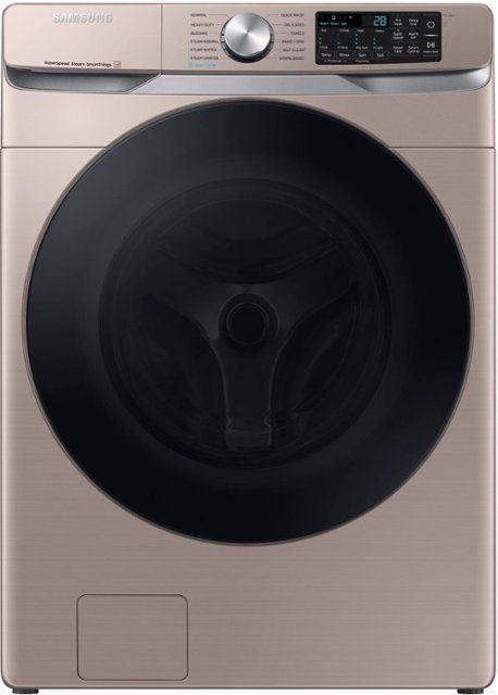 Photo 1 of Samsung 4.5-cu ft High Efficiency Stackable Steam Cycle Smart Front-Load Washer (Champagne) ENERGY STAR