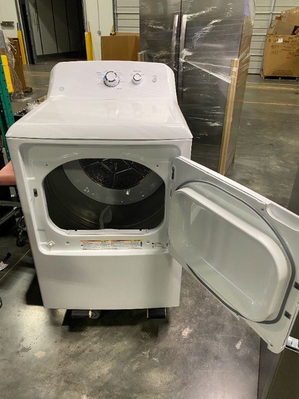 Photo 3 of GE 7.2-cu ft Electric Dryer (White)