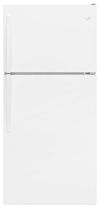 Photo 1 of Whirlpool 18.2-cu ft Top-Freezer Refrigerator (White)