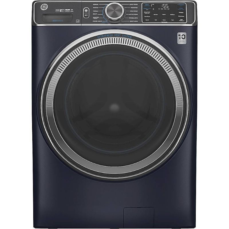 Photo 1 of GE UltraFresh Vent System 5-cu ft Stackable Steam Cycle Smart Front-Load Washer (Sapphire Blue) ENERGY STAR