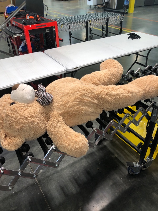Photo 1 of MaoGoLan Giant Big Teddy Bear 4 Feet 47 inch Life Size Tan Plush Bear Brown Stuffed Animal for Children Boyfriend Tan 47 inches