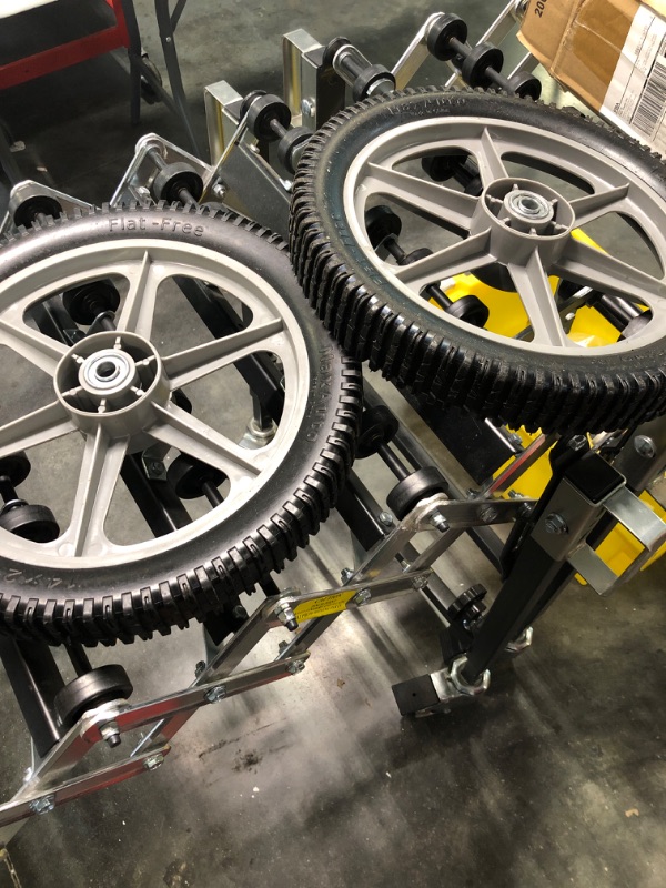 Photo 1 of MaxAuto 14 x 1.75" Spoked Plastic Wheel with Tire, Black,2 Pack, 1.75" Offset Hub Length,1/2" inside Bearing