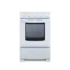 Photo 1 of 20 in. 2.3 cu. ft. Slide-In Electric Range in White
