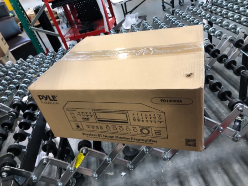 Photo 1 of 4-Channel Wireless Bluetooth Power Amplifier - 1000W Stereo Speaker Home Audio Receiver w/ FM Radio, USB, Headphone, 2 Microphone w/ Echo, Front Loading CD DVD Player, LED, Rack Mount - Pyle PD1000BA