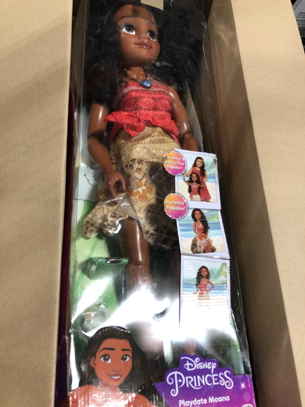 Photo 3 of Jakks Disney Moana Doll 32" Tall Playdate Perfectly Poseable Includes Hair Comb (Model: 48960-1)