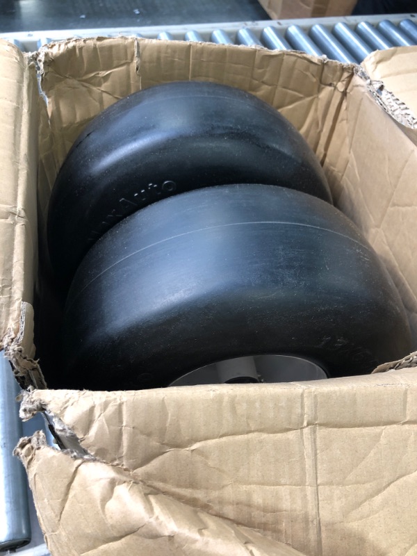 Photo 2 of MaxAuto 13X6.50-6 Tires, 13X6.50X6 Lawn Mower Tires, 13-6.50-6 Smooth Turf Tires, 13X6.5-6 Tractor Tire, 4PR Tubeless, Set of 2