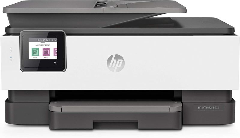 Photo 1 of HP OfficeJet 8022 Wireless All-in-One Color Inkjet Printer, Scan, Copy and Fax, 3UC65A (Renewed)