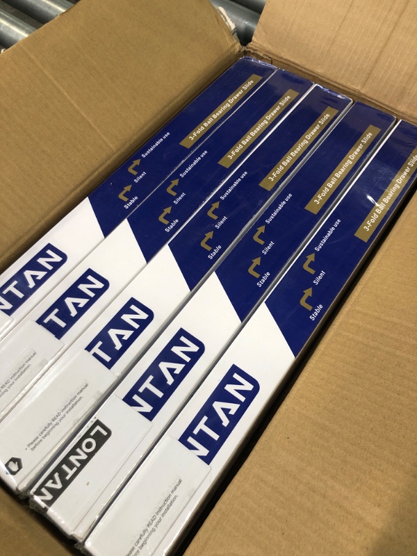 Photo 1 of 18 Drawer Slides Full Extension 10 Pairs – LONTAN 4502S3-18 Soft Close Drawer Slides Heavy Duty Drawer Slides for Kitchen 100 LB Capacity 18'' Drawer Slides 10 Pairs