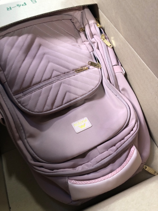 Photo 1 of MATEIN 15.6 inch Laptop Backpack, Cute Slim Computer Travel Backpack with USB Charging Port, Durable Anti Theft Water Resistant College Bag Gifts for Women Teacher Nurse Carry On Casual Daypack, Pink 15.6 Inch Pink

**Color may slightly differ ** 