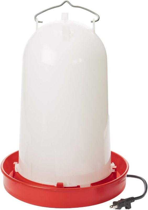 Photo 1 of Heated Chicken or Bird Waterer - API - Heated Poultry Waterer, 3 Gallon (Item No. HPW33)
