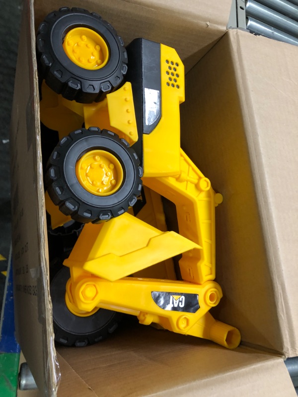 Photo 3 of Cat Construction Tough Rigs 15 Dump Truck & Excavator Toys 2 Pack, Yellow 15" DUMP TRUCK & EXCAVATOR 2 PACK