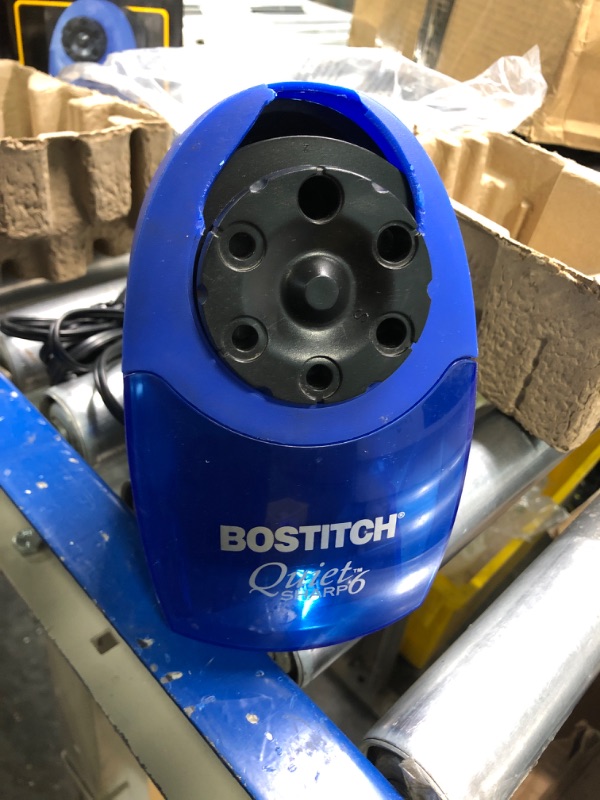 Photo 1 of Stanley® Bostitch Classroom Electric Pencil Sharpener, Blue/Black