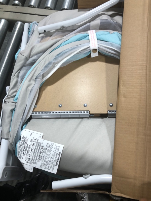 Photo 3 of Dream On Me Karley Bassinet in Blue/Grey